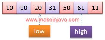 separate numbers array